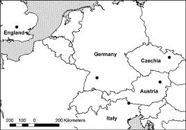 The tamriel map from the elder scroll series is the latest addition to the fantasy section of the website! Map Of Central Europe The Points Mark The Locations Of The Studied Download Scientific Diagram