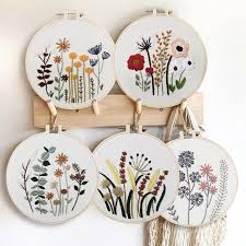 63 stitches x 71 stitches. Lubelski Handmade Plant Pattern Retro Cross Stitch Embroidered Sewing Kit Diy Accessories Walmart Canada