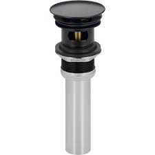 Delta leland series lift rod in champagne bronze. Delta Push Pop Up Drain Assembly In Venetian Bronze With Overflow Holes 72173 Rb The Home Depot