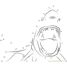 Answer key on pg 2. Shark Connect The Dots Worksheets Printable For Kids