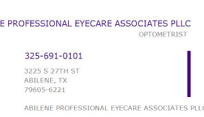 Our onsite opticians are available for all your optical needs. 1912299470 Npi Number Abilene Professional Eyecare Associates Pllc Abilene Tx Npi Registry Medical Coding Library Www Hipaaspace Com C 2021