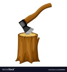 Axe And Wood Stump Illustration For Forestry And Lumber Industry Download A Free Preview Or High Quality Adobe Illustrator Ai Ep Wood Stump Forestry Stumped