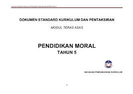 Soalan pendidikan moral tahun 5 2020. Dskp Moral Tahun 5 Subjek Pendidikan Moral Tahun 5