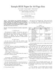 Some elements found in the abstract of a scientific paper might not be included in that of a research paper in other fields, like humanities. Ieee Paper Format