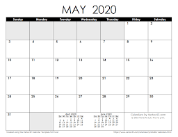 Use our templates to create calendars for public, private, or home schools. Download A Free May 2020 Calendar From Vertex42 Com Calendar Printables Free Printable Calendar Monthly Calendar Template