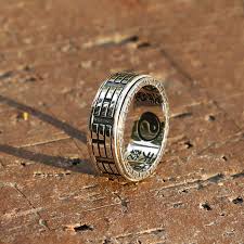 陰陽スターリングシルバースピナーリング、道教八卦リング、中国太極拳リング、チベットリング、瞑想、メンズリングギフト、禅リング、ヨガ（B） - Etsy  日本