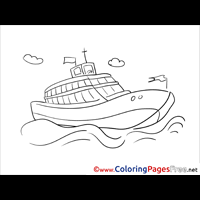 If i would be a child i would print and color it too. Cruise Ship Printable Coloring Sheets Download