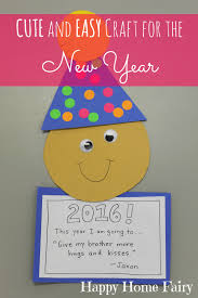 Young children could work with their parents on a goodbye craft for their teachers. Easy New Year S Craft For Preschoolers Happy Home Fairy