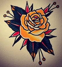 Yellow Rose Flashart Traditional Rose Tattoos Traditional Tattoo Flowers Yellow Rose Tattoos