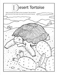 Desert Tortoise Coloring Page At Gilaben Com Desert Tortoise Desert Animals Coloring Pages