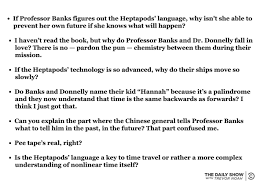 Her exam is in two weeks and she hasn't even started studying. The Daily Show On Twitter Breaking The New York Times Releases A New Batch Of Questions Mueller Intends To Ask Trump