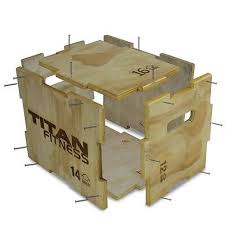 Titan Fitness 12 14 16 Wood Plyometric Box Hd Plyo Box Jump Exercise Training Salle De Crossfit Salle De Sport Maison Salle De Gym