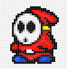 Yoshi Pixel Art Grid New Mario Shy Guy Chart Pixel Art Diy Pinterest Of Yoshi Pixel Art Grid Png 697 721 Pixel Art Grid Pixel Art Pixel Art Pattern