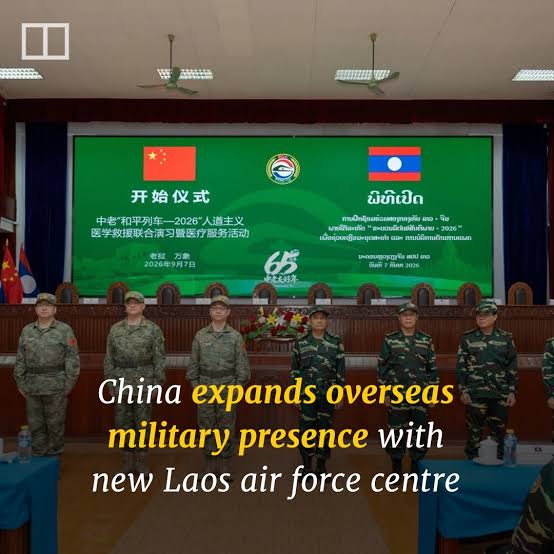 The move adds another foothold for China's overseas military presence in  Southeast Asia following a similar joint naval facility in Cambodia. (Link  in comments) #china #laos #military #diplomacy