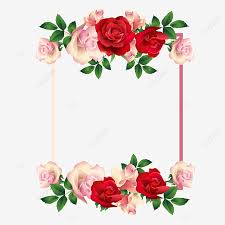 Download Square Frame Red And Pink Roses Free Vector Flower Watercolor Flowers Png And Vector With Transparent Background For Free Download