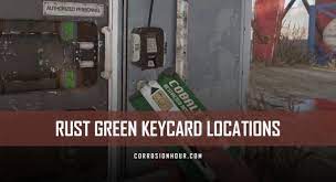 Flick the switch in the back of that building. Rust Green Keycard Locations 2021 Rust New Player Guides