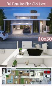 Home Design 10x30m With 3 Bedrooms Home Design With Plansearch House Outside Design Bungalow House Design Small House Design Plans