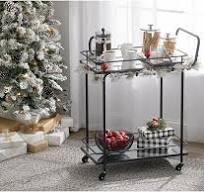 Amazon.com: mDesign Elegante y moderna bandeja con espejo en ...