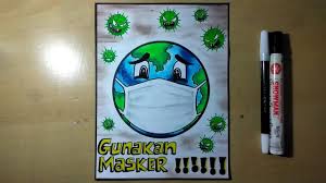 Kumpulan sketsa gambar mewarnai hitam putih kartun dorami doraemon via gambarcoloring.blogspot.com. Cara Gambar Poster Bumi Pakai Masker Youtube