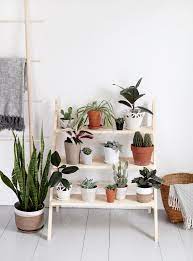 A diy ladder plant stand is the perfect way to display your greenery, whether indoors or out! Diy Ladder Plant Stand The Merrythought