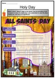 Chloe is a social media expert and sha. All Saints Day Facts Worksheets Famous Saints Traditions For Kids