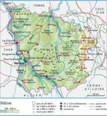La taille carte de visite répond à des standards qui diffèrent légèrement entre l'europe et l'amérique du nord. Carte Plan Et Itineraire Departement Nievre 58