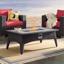 The materials are resistant to heat, allowing you to use this table frequently without having to worry about. Splendor 43 5 Rectangle Outdoor Patio Fire Pit Table Contemporary Modern Furniture Modway
