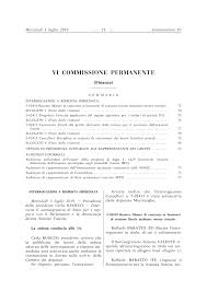vi commissione permanente - professione Architetto