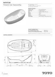 The toto soirée freestanding bathtub has an overall height of 25.375 (64.5 cm), length of 72.375 (183.8 cm), width of. Bathtub Toto Europe Gmbh Pdf Catalogs Documentation Brochures