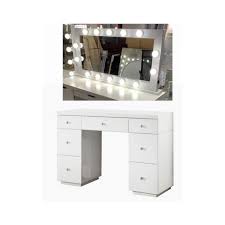 Compare prices on popular products in home furniture. Hollywood White 7 Drawer Dressing Table And Mirror W Bluetooth Speaker
