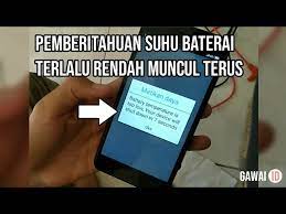 Baterai dapat diisi daya hingga 1.000 kali, yang berarti masa pakai ponsel melebihi 2,5 tahun tanpa penurunan yang signifikan pada baterai. Solusi Suhu Baterai Terlalu Rendah Battery Temperature Is Too Low Kaskus