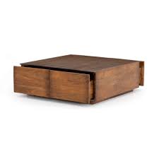 Duncan Storage Coffee Table In Reclaimed Fruitwood In 2020 Coffee Table With Storage Coffee Table Square Coffee Table Wood
