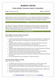 Related it cover letter samples it engineer cover letter example. Senior Quality Assurance Analyst Resume Samples Qwikresume