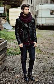Black And Burgundy Estilo De Ropa Hombre Moda Hombre Invierno Ropa Para Hombres Jovenes
