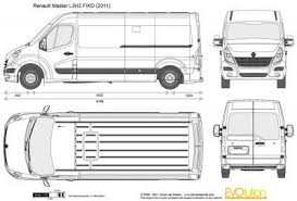 Vector Drawing Renault Master L3h2 Fwd Renault Master Renault Fwd