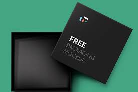Black Box Packaging Mockup In 2020 Packaging Mockup Box Packaging Mockup Templates