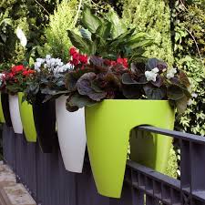 Concrete, wood, metal, and composite all create. Greenbo Railing Planter