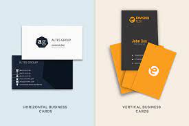 Handing out vertical business cards will help other professionals remember. Types Of Business Card Design Examples Included Pgbs