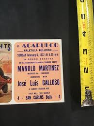 1972 Bullfight in Acapulco Manolo Martinez vs Jose Luis Galloso Mexico  Postcard