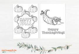 Free thanksgiving cards for kids. Free Thanksgiving Cards To Color I Should Be Mopping The Floor