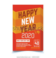 Happy New Year 2020 Poster Ready Stock Vector Royalty Free 1593212929 Happy New Year 2020 New Year 2020 Happy New
