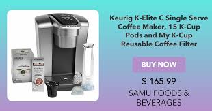 Your price for this item is $ 69.99. Keurig K Elite C Single Serve Coffee Maker 15 K Cup Pods And My Reusable Filter Pod Capsule Coffee Machines Home Garden