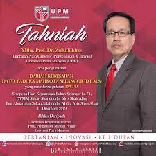 Timbalan naib canselor (hal ehwal pelajar & alumni). Universiti Putra Malaysia Tahniah Ybhg Prof Dr Zulkifli Idrus Timbalan Naib Canselor Penyelidikan Inovasi Upm Atas Pengurniaan Darjah Kebesaran Dato Paduka Mahkota Selangor D P M S Yang Membawa Gelaran Dato Sempena Hari