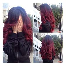 Black To Red Ombre Curly Hair Liked On Polyvore Featuring Hair Hairstyles And Red Hair Accessories Hair Styles Red Ombre Hair Black Hair Ombre