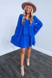 Black And Royal Blue Outfits Feeling Hopeful Dress Royal Blue Colorful Wardrobe Black Dress Outfit Casual Royal Blue Outfits
