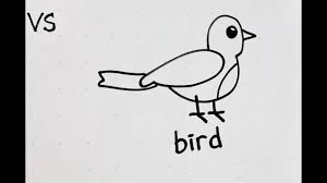 Encourage your child to draw a picture and talk about the picture in english. 34 Kids Tutorial How To Draw A Bird In 2 Minutes Simple Easy Fun Vivi Santoso Youtube