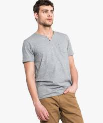 🤔 découvrez le résultat de mes longues recherches… Gemo Vetements Tee Shirt Homme Regular Fit Manches Courtes Et Col Tunisien Gris Tee Shirts Homme Gemo