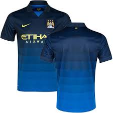 Get your man city jersey in home, away & 3rd. Men S Blank Manchester City Fc Jersey 14 15 Spain Football Club Nike Authentic Dark Blue Away