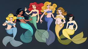Cinderella Jasmine Ariel Aurora Belle And Snow White Just Missing Rapunzel And Tiana As Far Disney Princesses As Mermaids Disney Princess All Disney Princesses