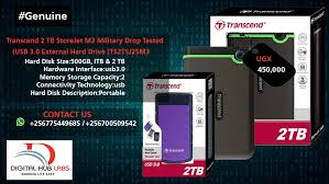 Attractively priced transcend external hard drive of various capacities and types available. Digital Hub Labs Transcend 500gb 1tb 2 Tb Storejet M3 Military Drop Tested Usb 3 0 External Hard Drive Ts2tsj25m3 Prices 500 Gb 200 000 1tb 300 000 2tb 450 000